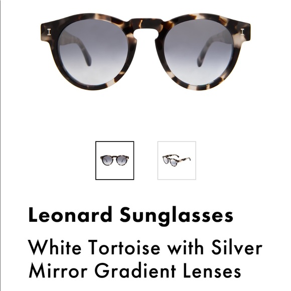 Black gray tortoise illesteva metallic sunglasses - Picture 5 of 5